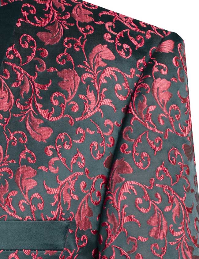 Paisley Stitch Sports Coat Red