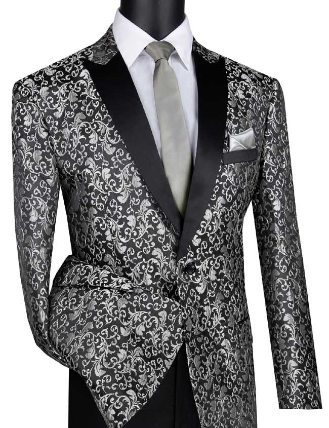 Paisley Stitch Sports Coat Silver
