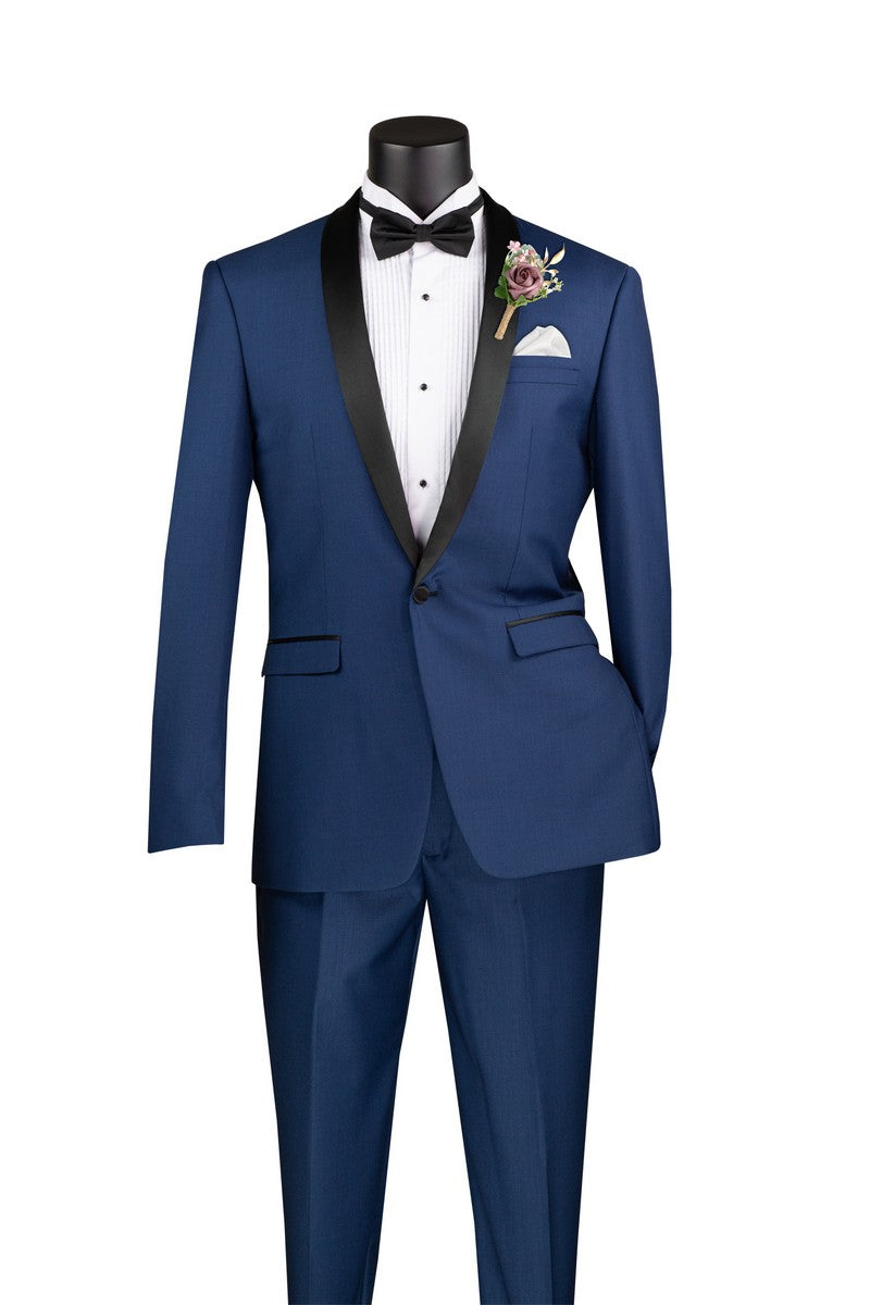 The Slim Shawl Blue