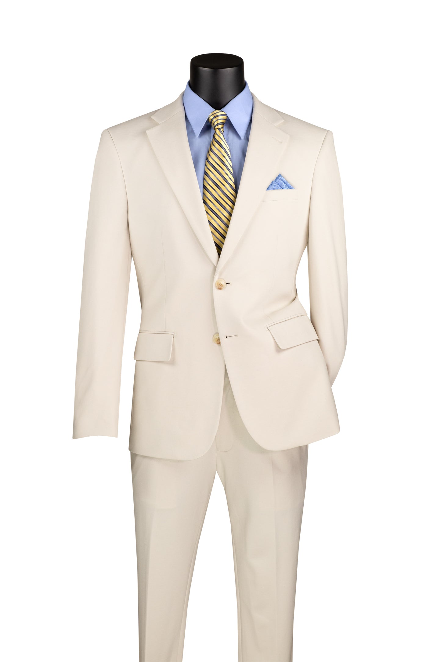 Super Stretch Slim Fit Suit Ivory