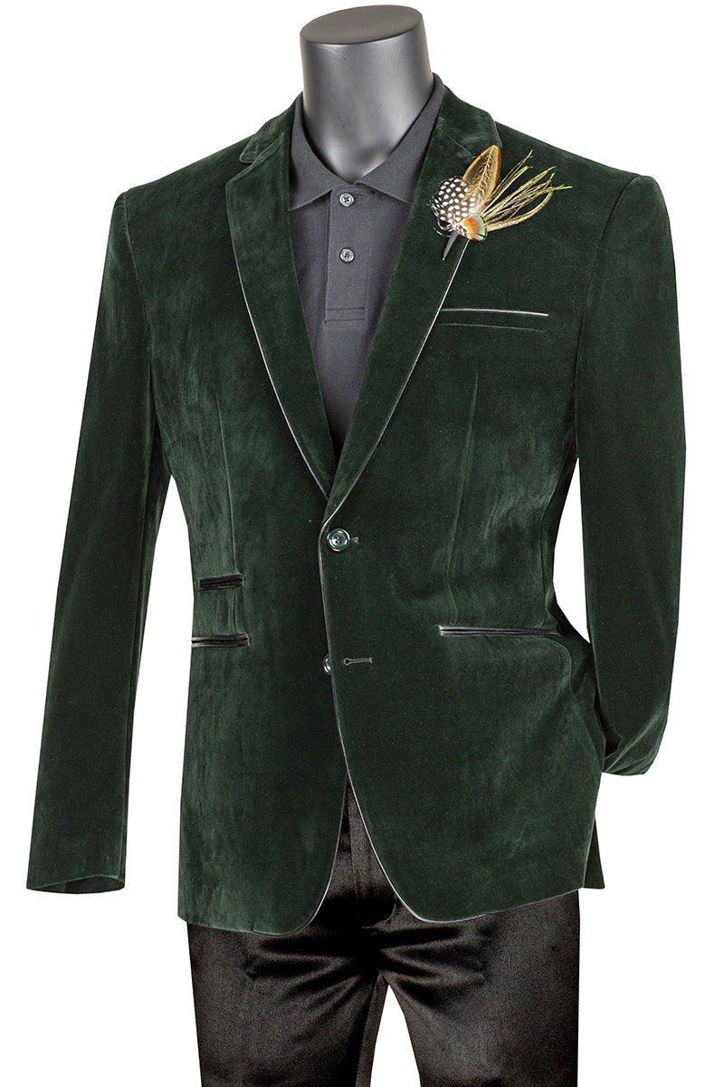 The Slim Velvet Emerald