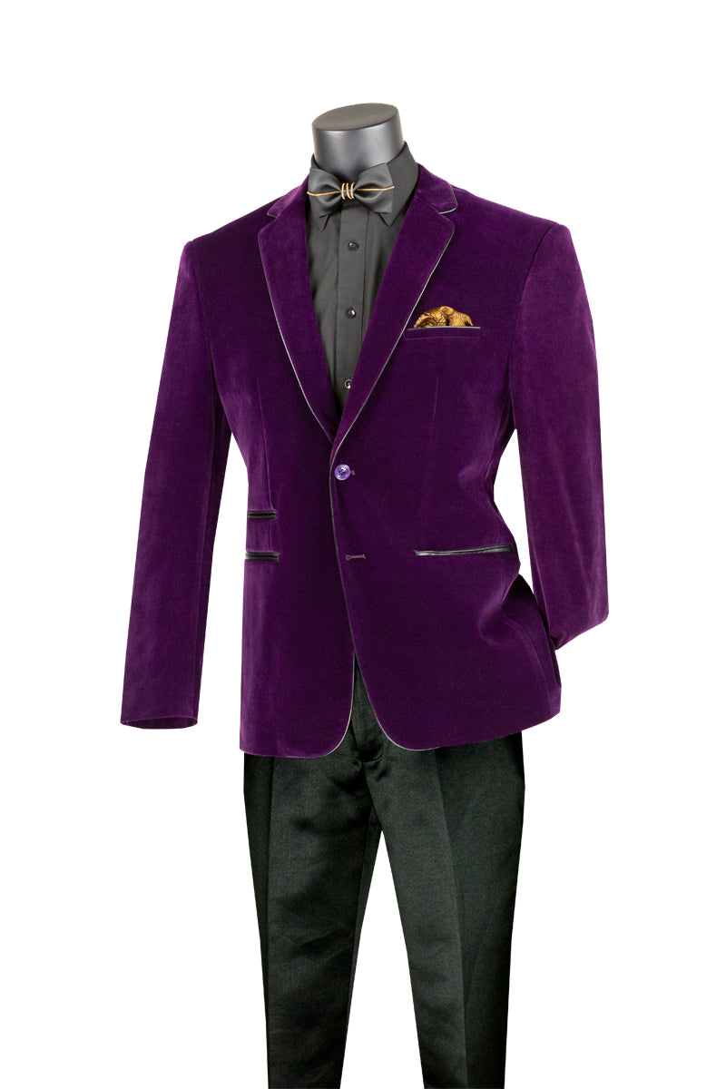 The Slim Velvet Purple