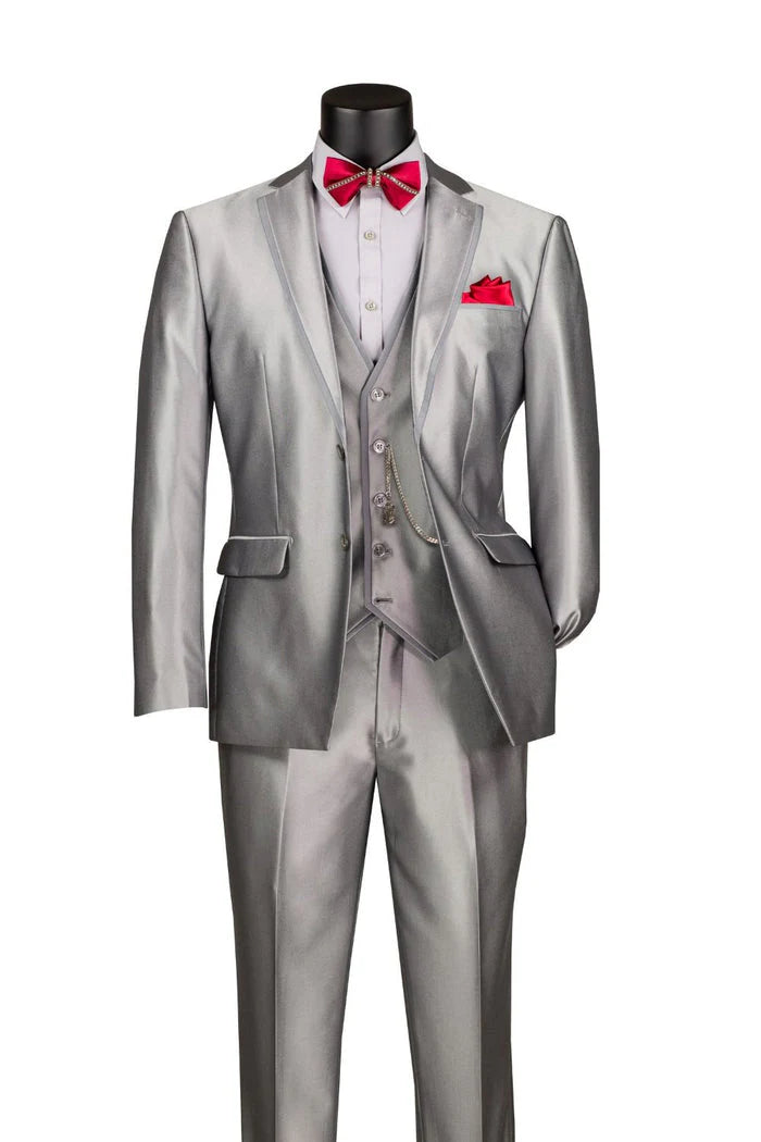 Vested Satin Silver
