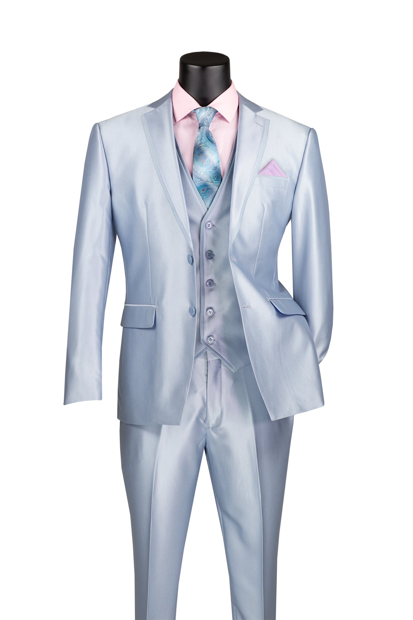 Vested Satin Light Blue