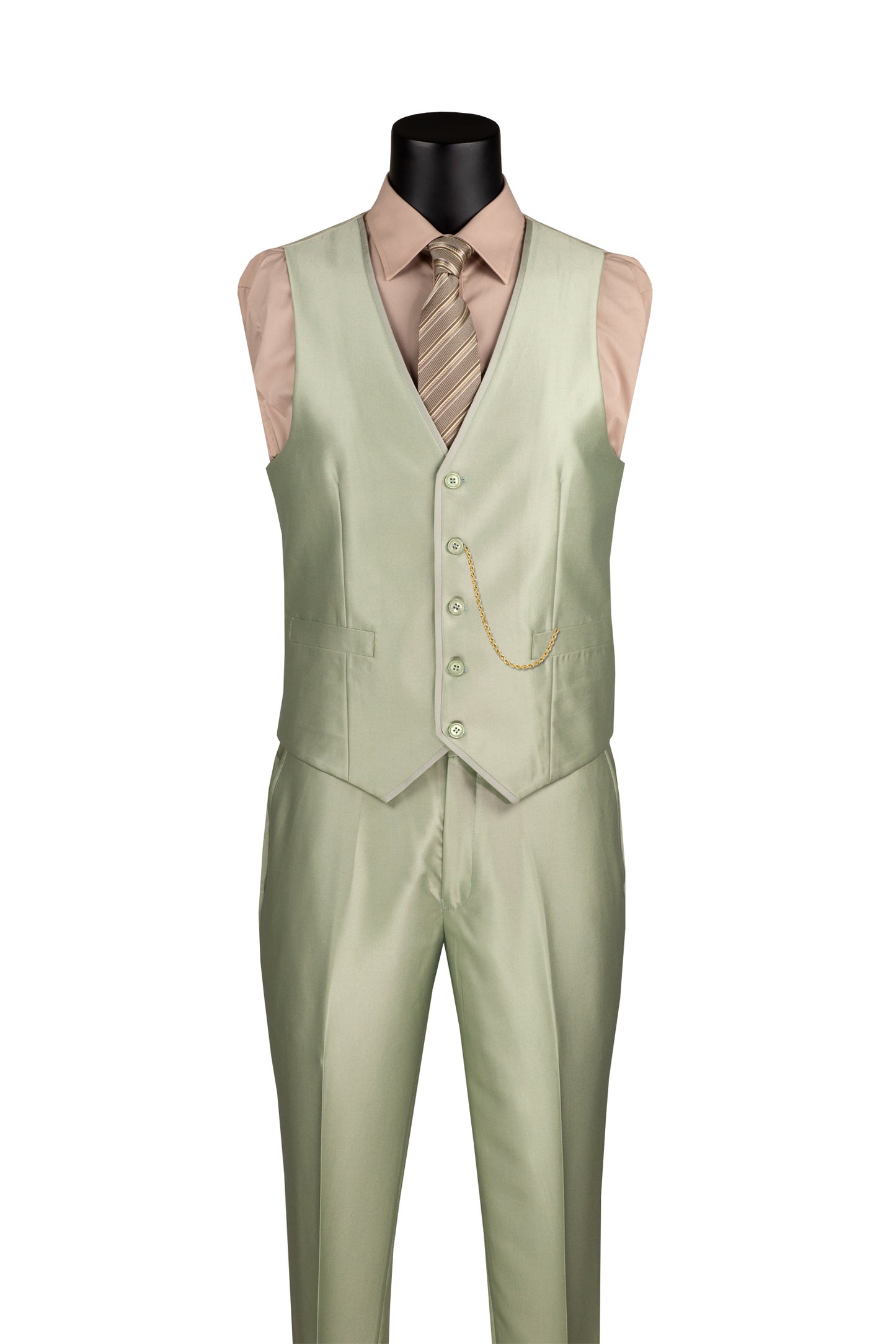 Vested Satin Light Sage