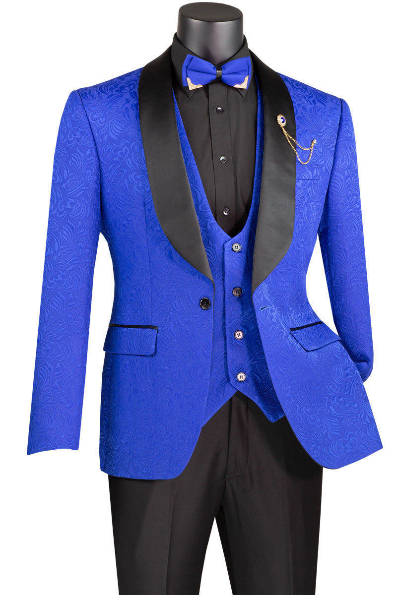 The Paisley Tux Royal Blue