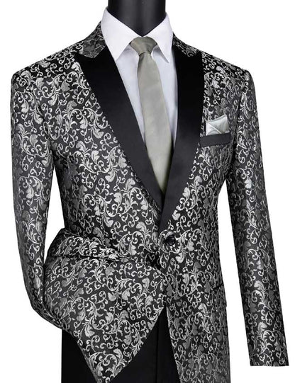 Paisley Stitch Sports Coat Silver