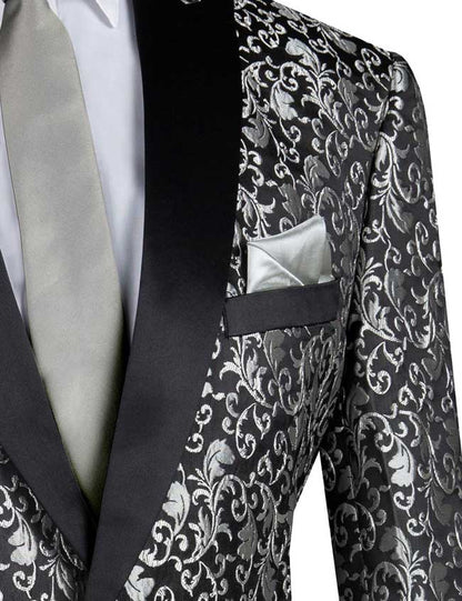 Paisley Stitch Sports Coat Silver