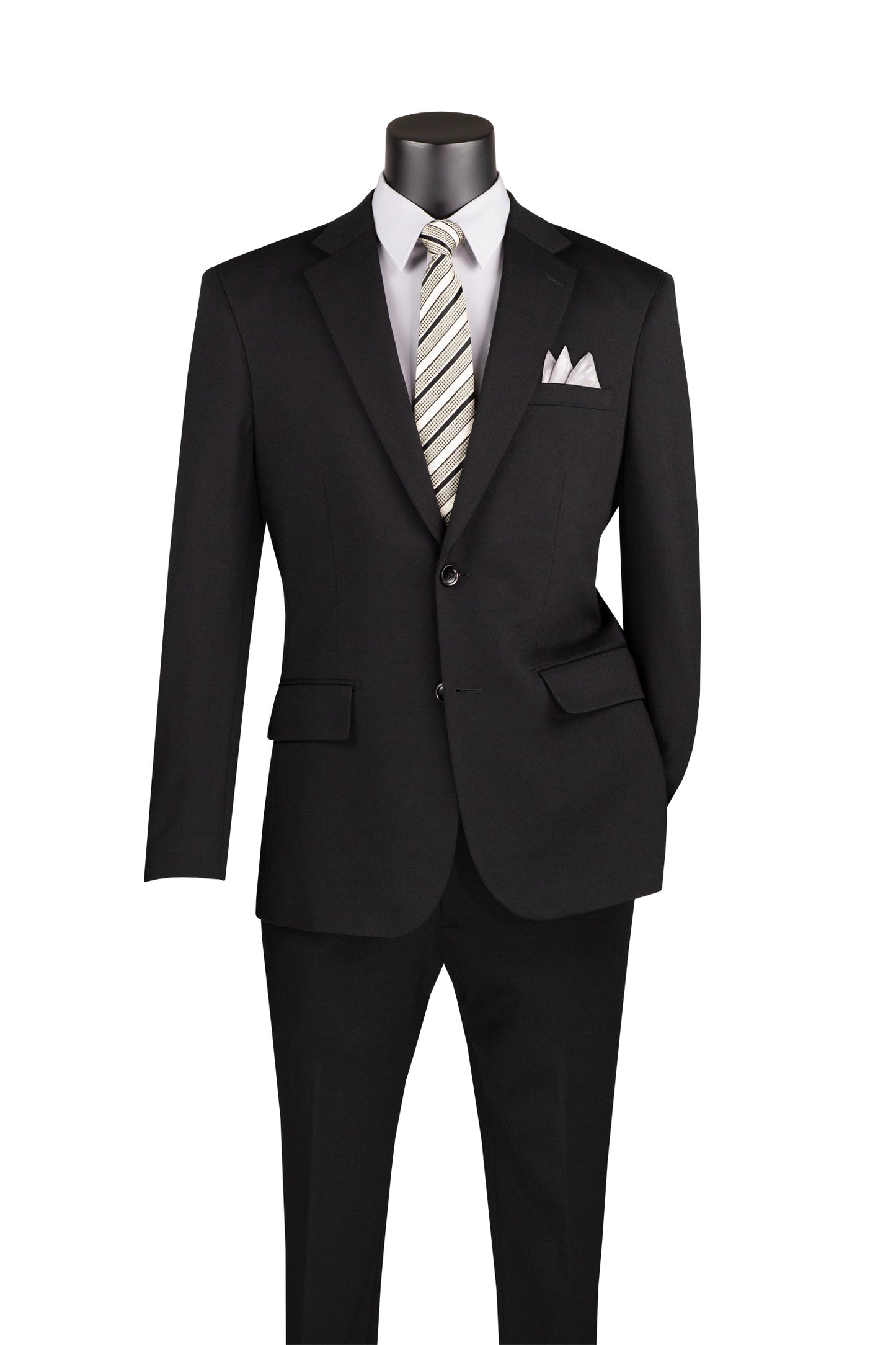 Super Stretch Slim Fit Suit Black