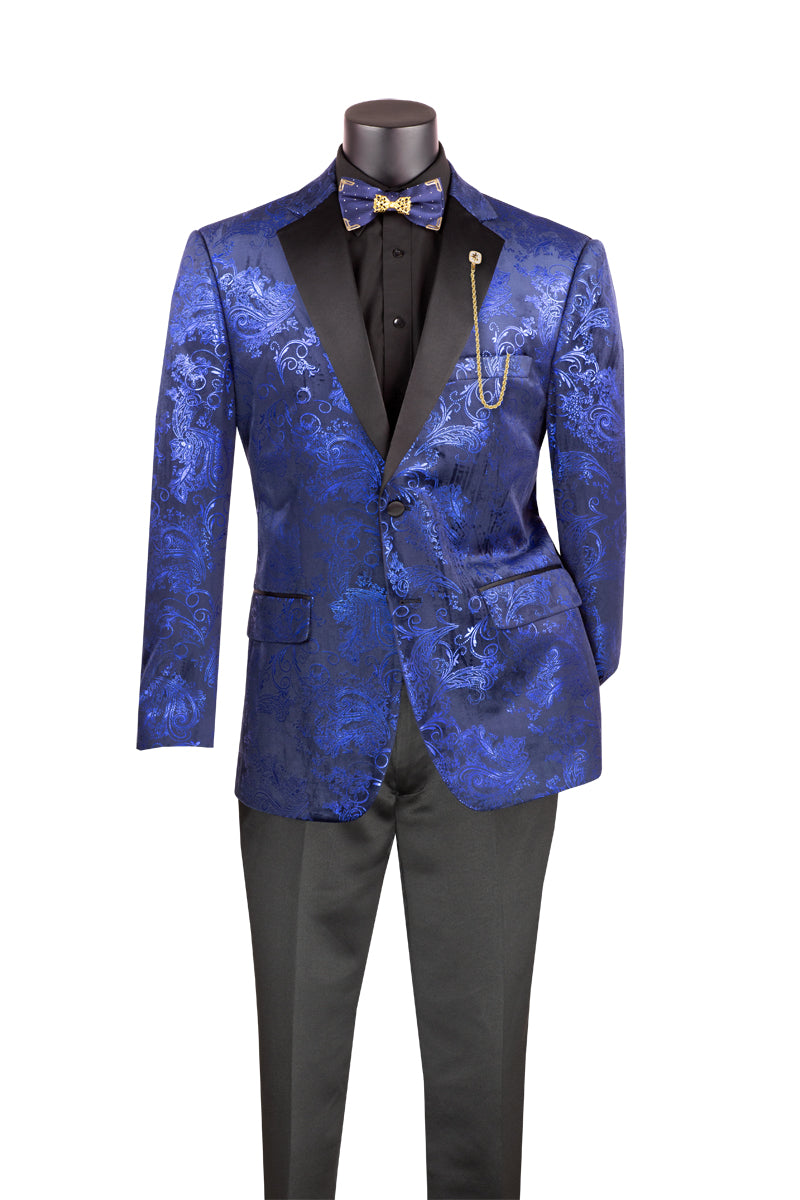 The Emboss Paisley Blue