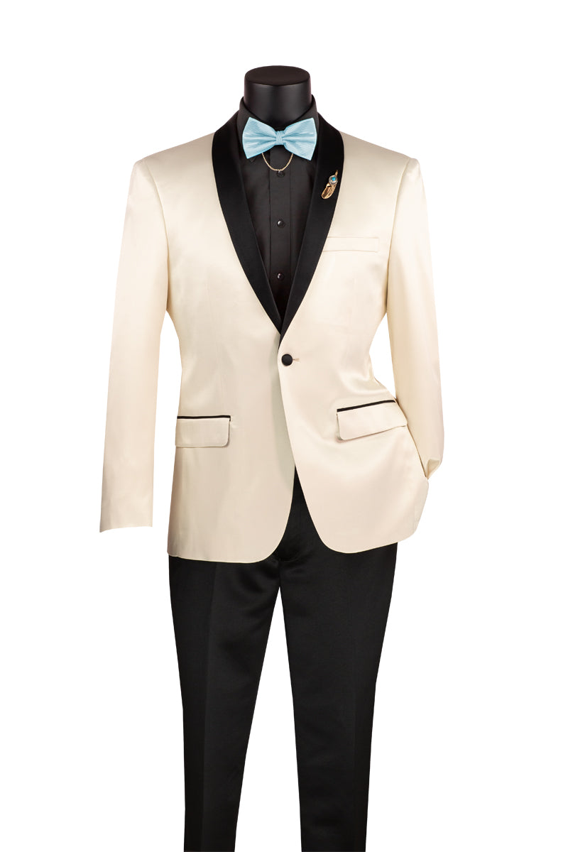 Sateen Sports Coat Ivory