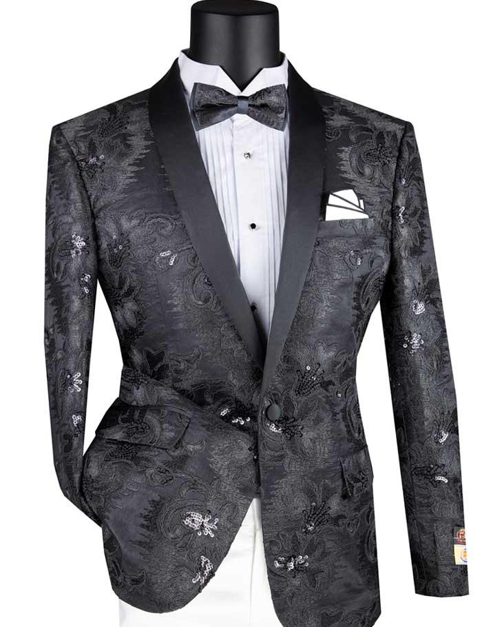The Floral Embroidery Black