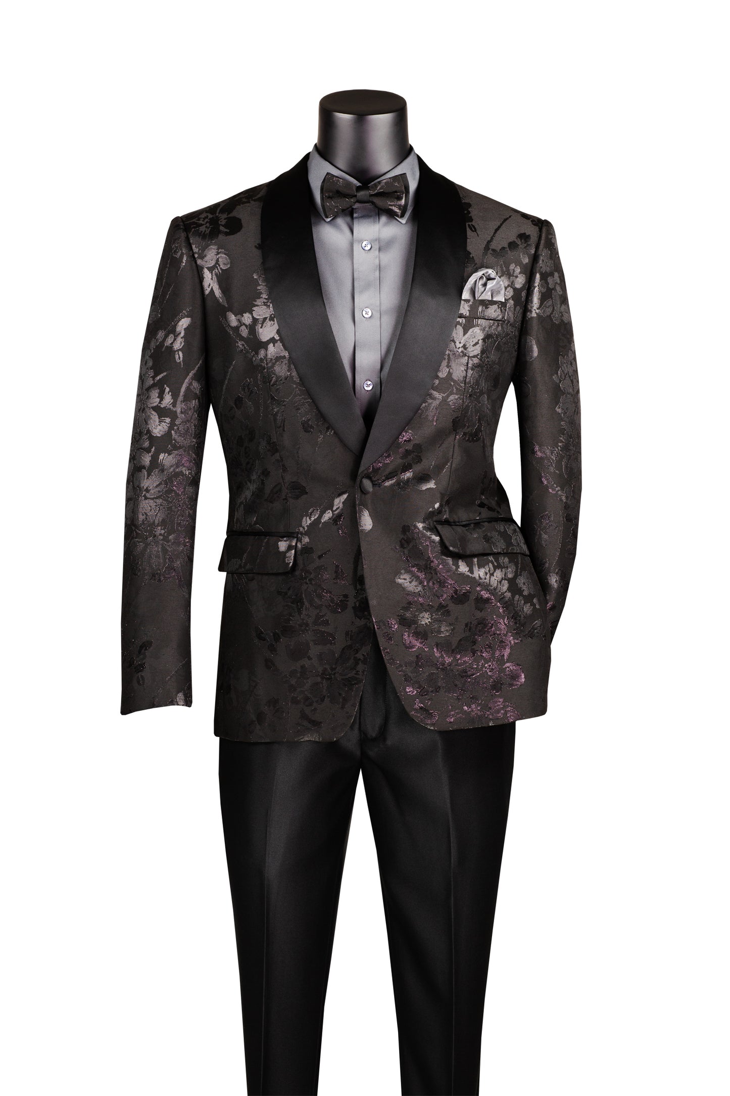 The Floral Jacquard Black