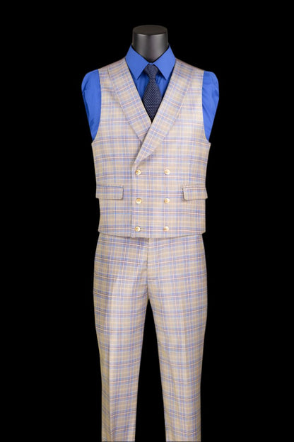 Stretch Modern Fit Suit Plaid MV2W-3