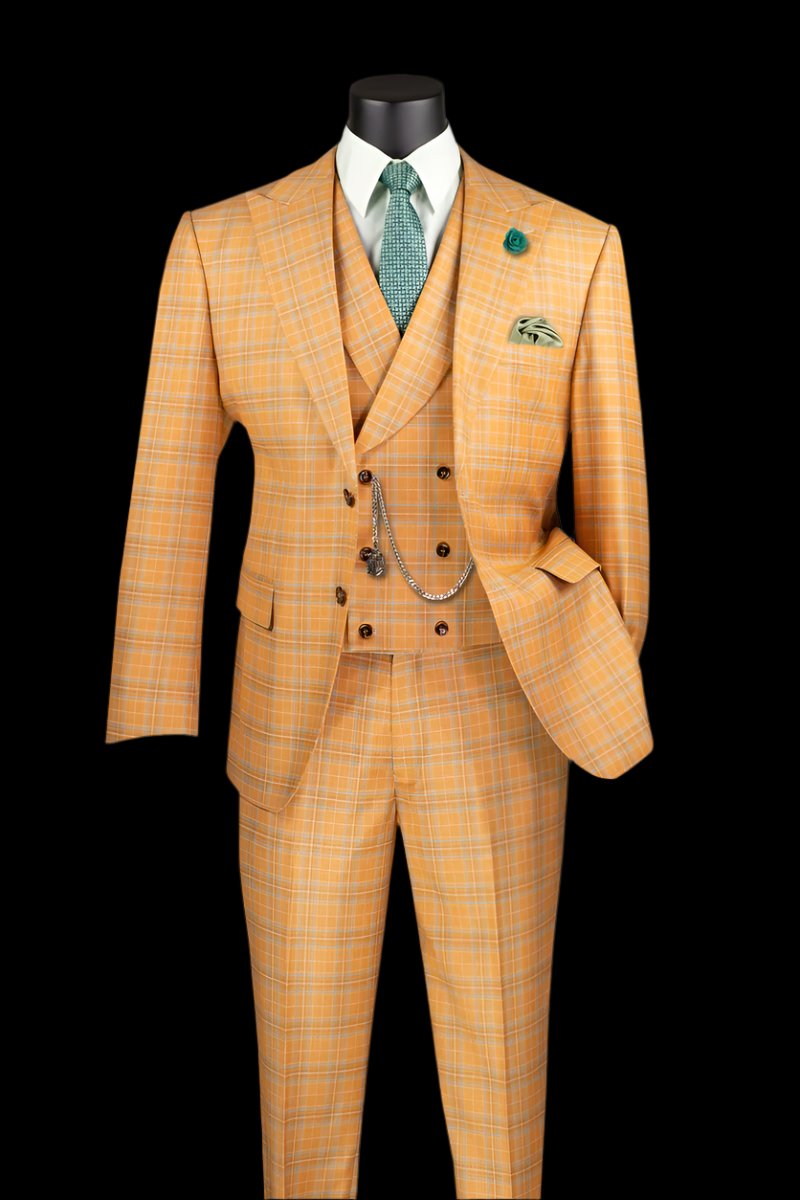 Stretch Modern Fit Suit Plaid MV2W-3