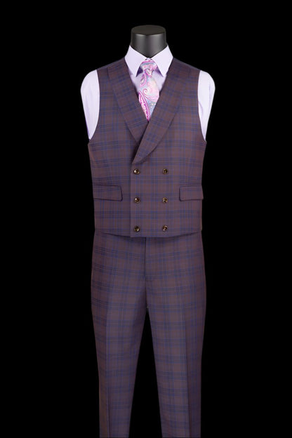 Stretch Modern Fit Suit Plaid MV2W-3