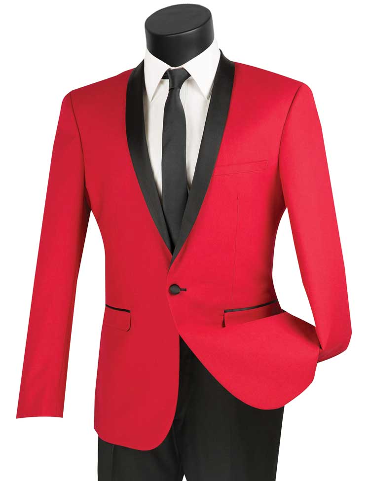 The Slim Shawl Red