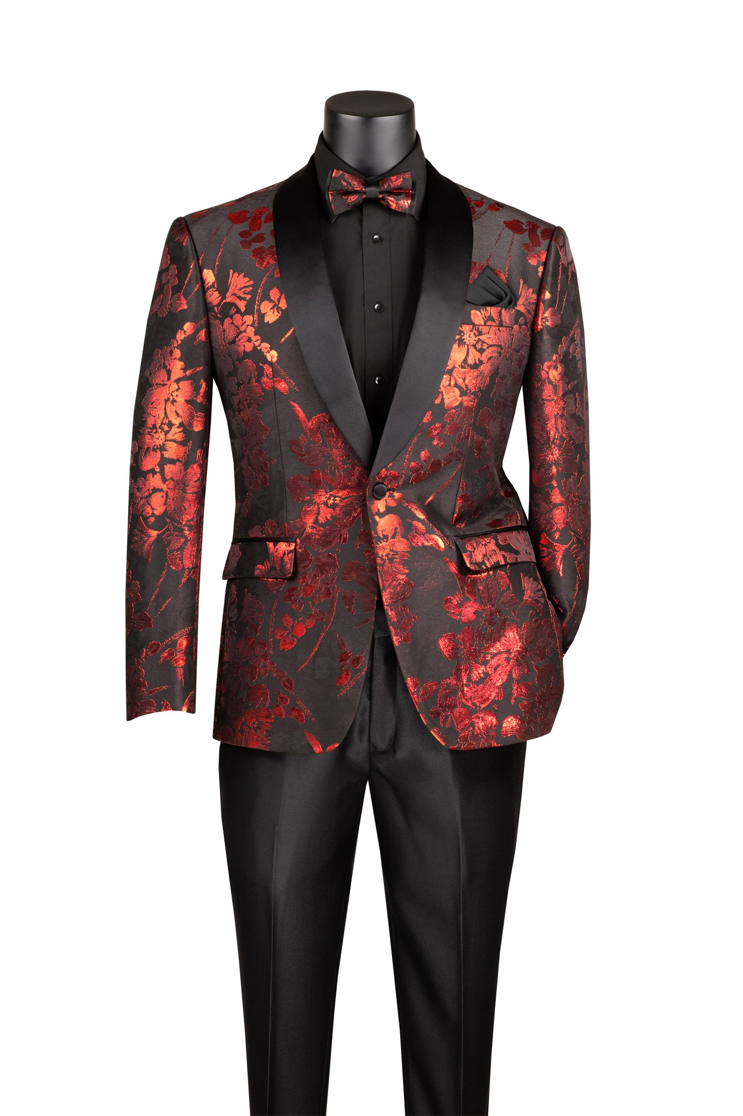 The Floral Jacquard Red