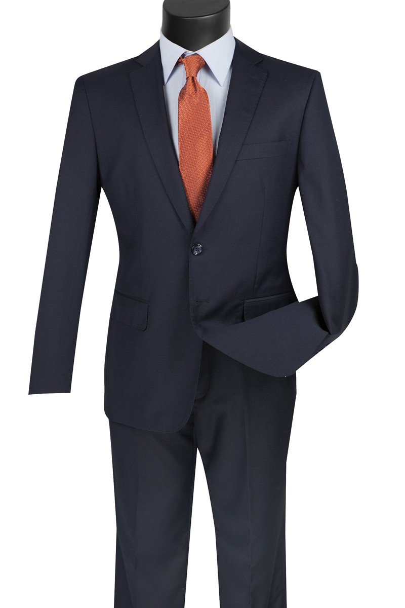 Slim Fit Suit Navy