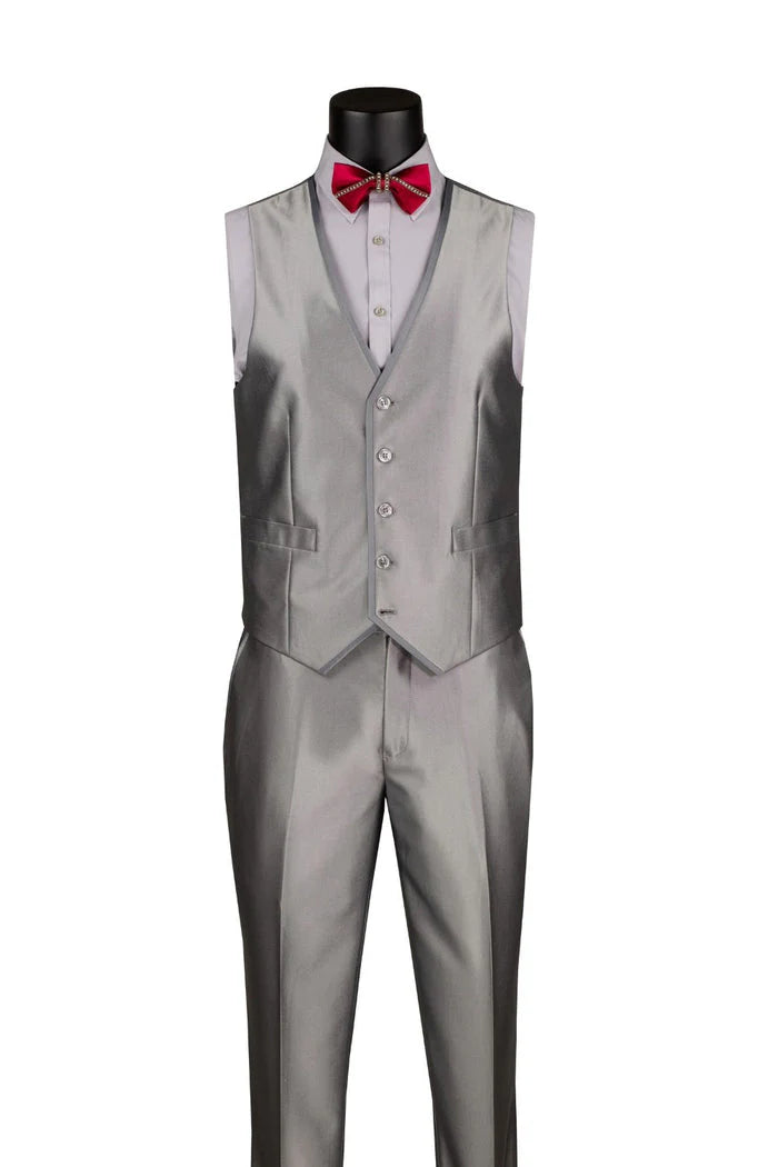 Vested Satin Silver