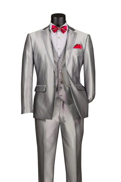 Vested Satin Silver
