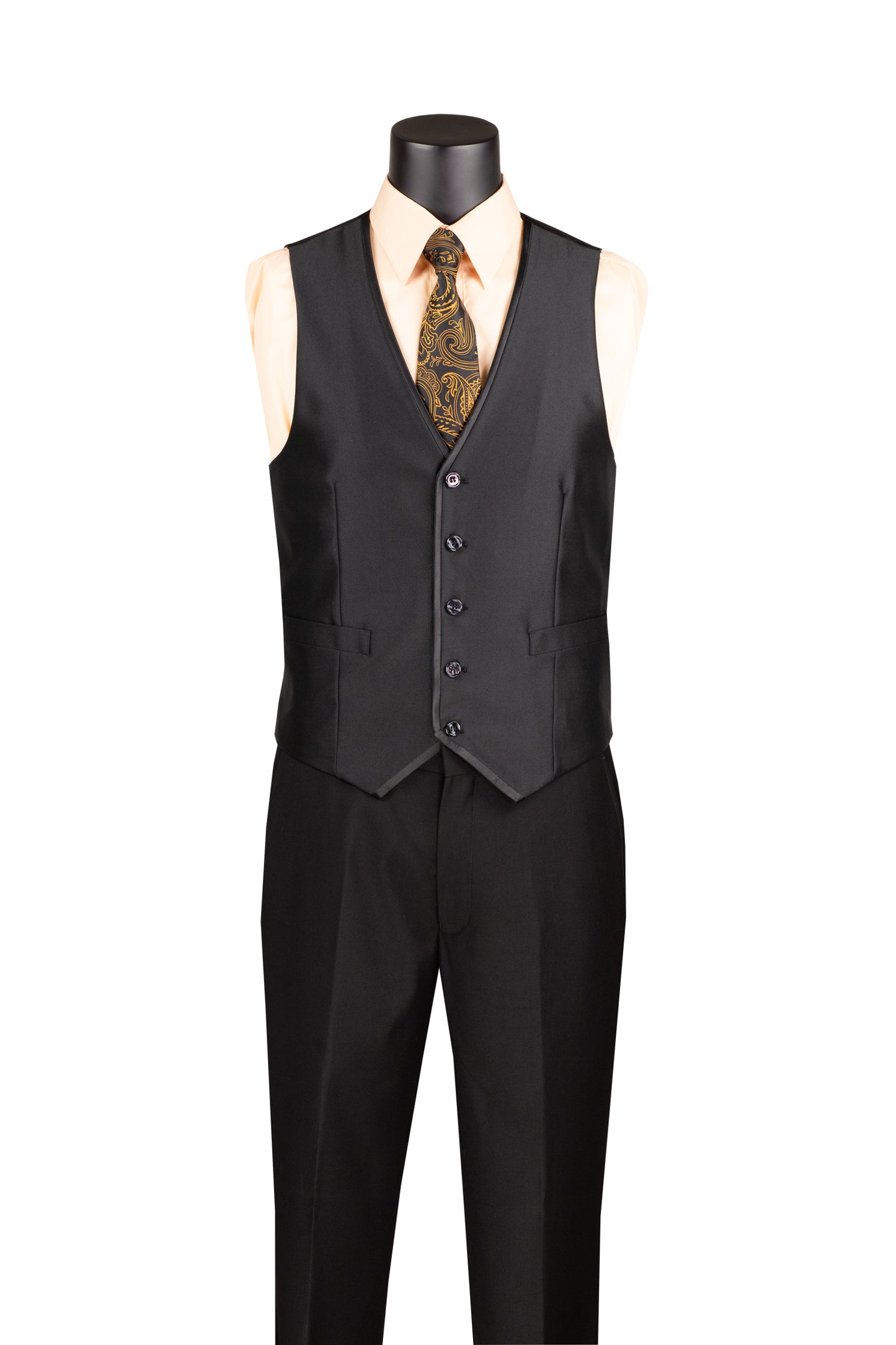 Vested Satin Black