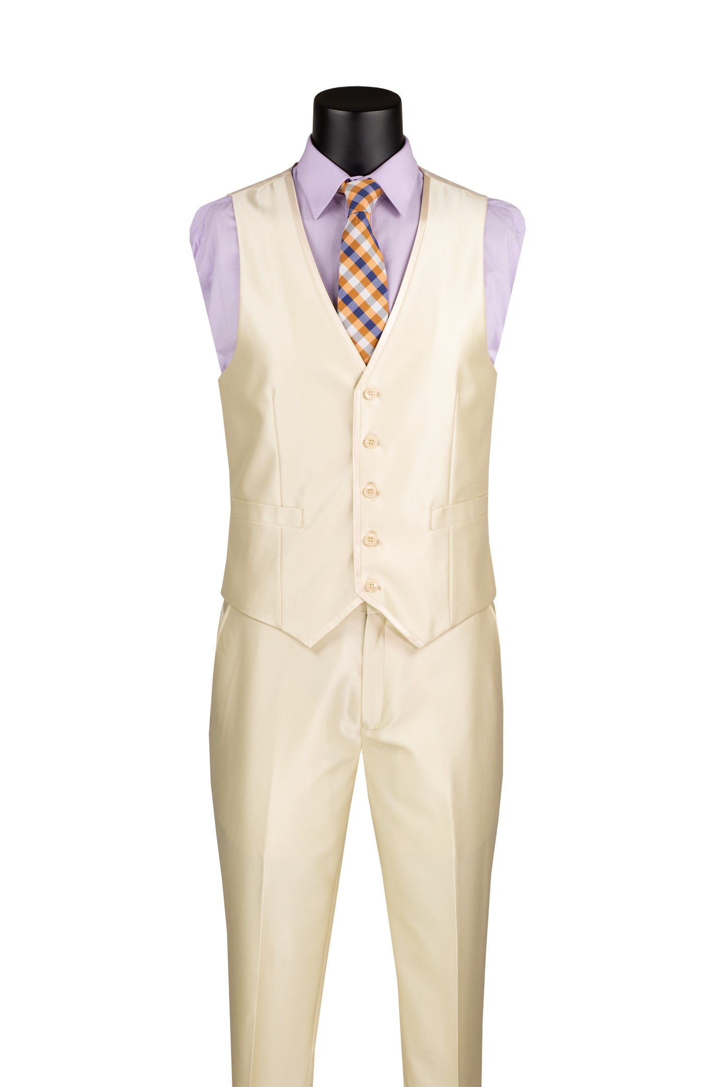 Vested Satin Champagne