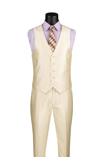 Vested Satin Champagne