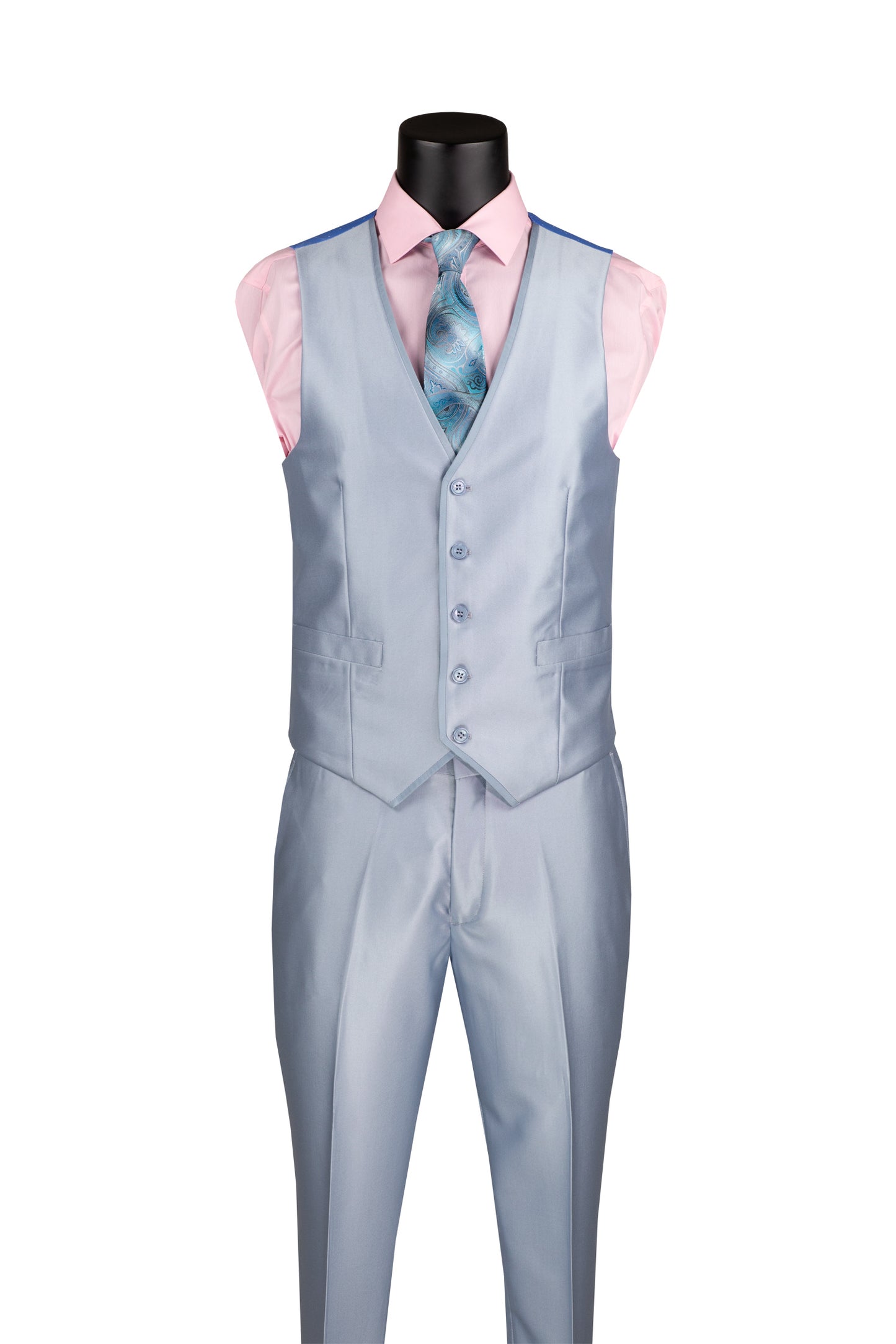 Vested Satin Light Blue