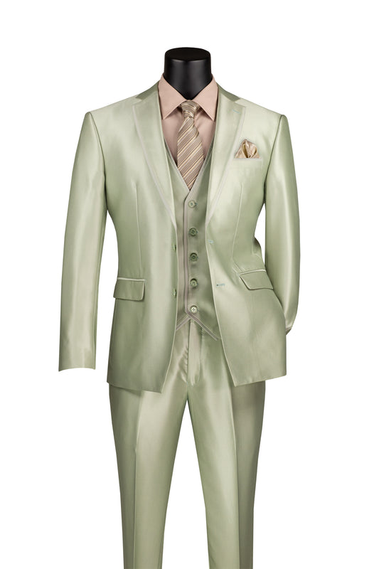 Vested Satin Light Sage