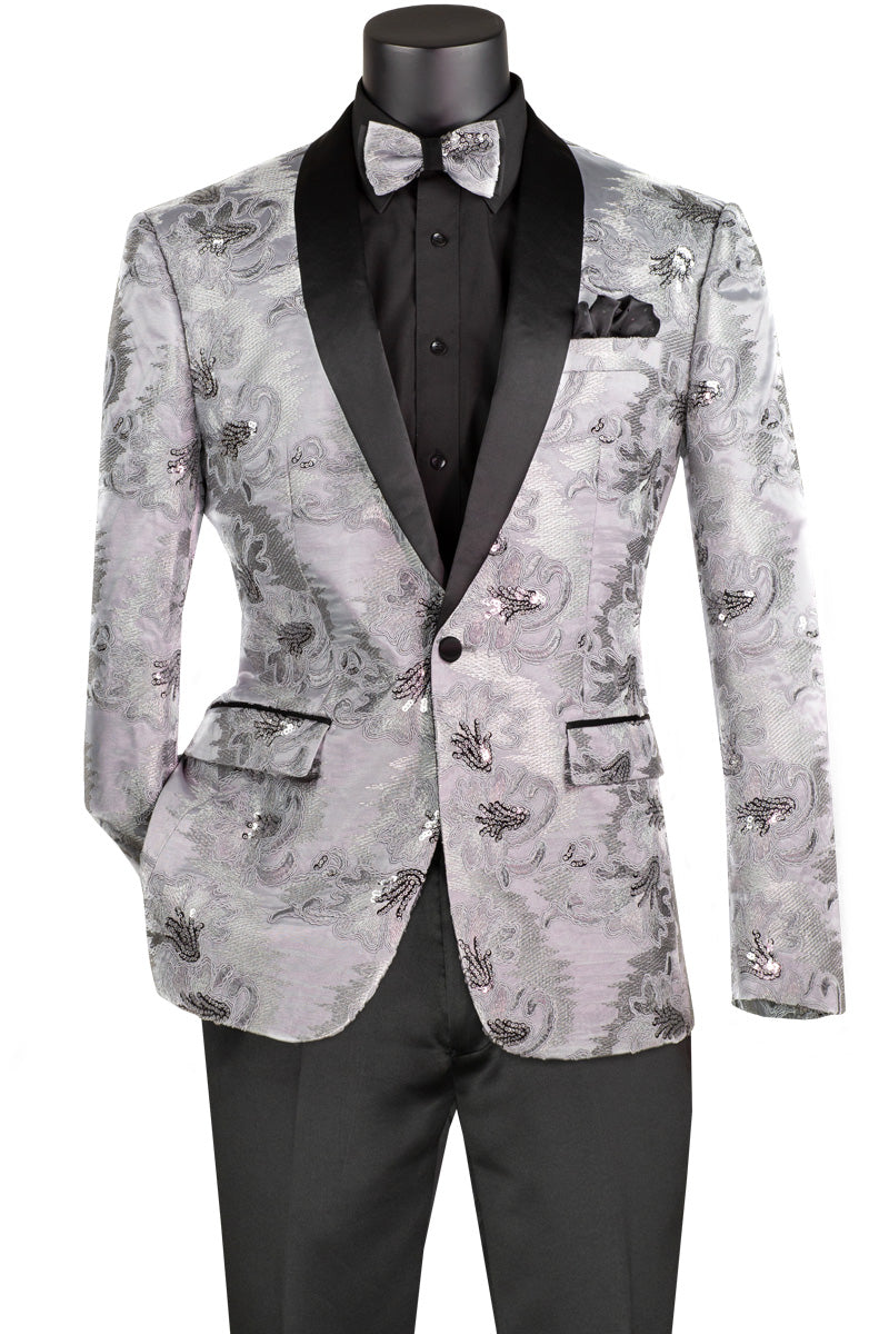 The Floral Embroidery Silver