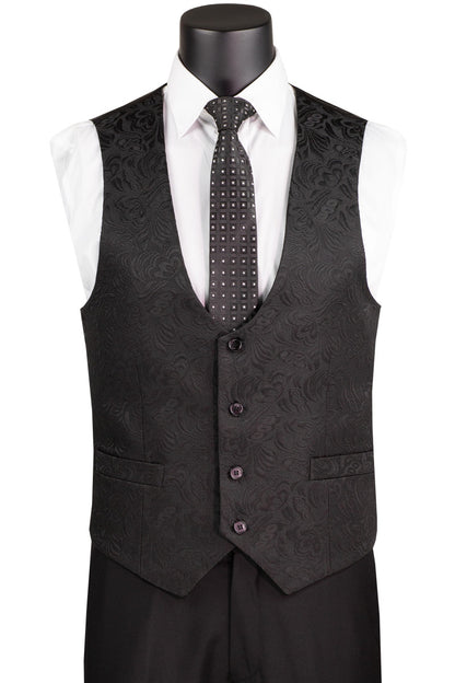The Paisley Tux Black