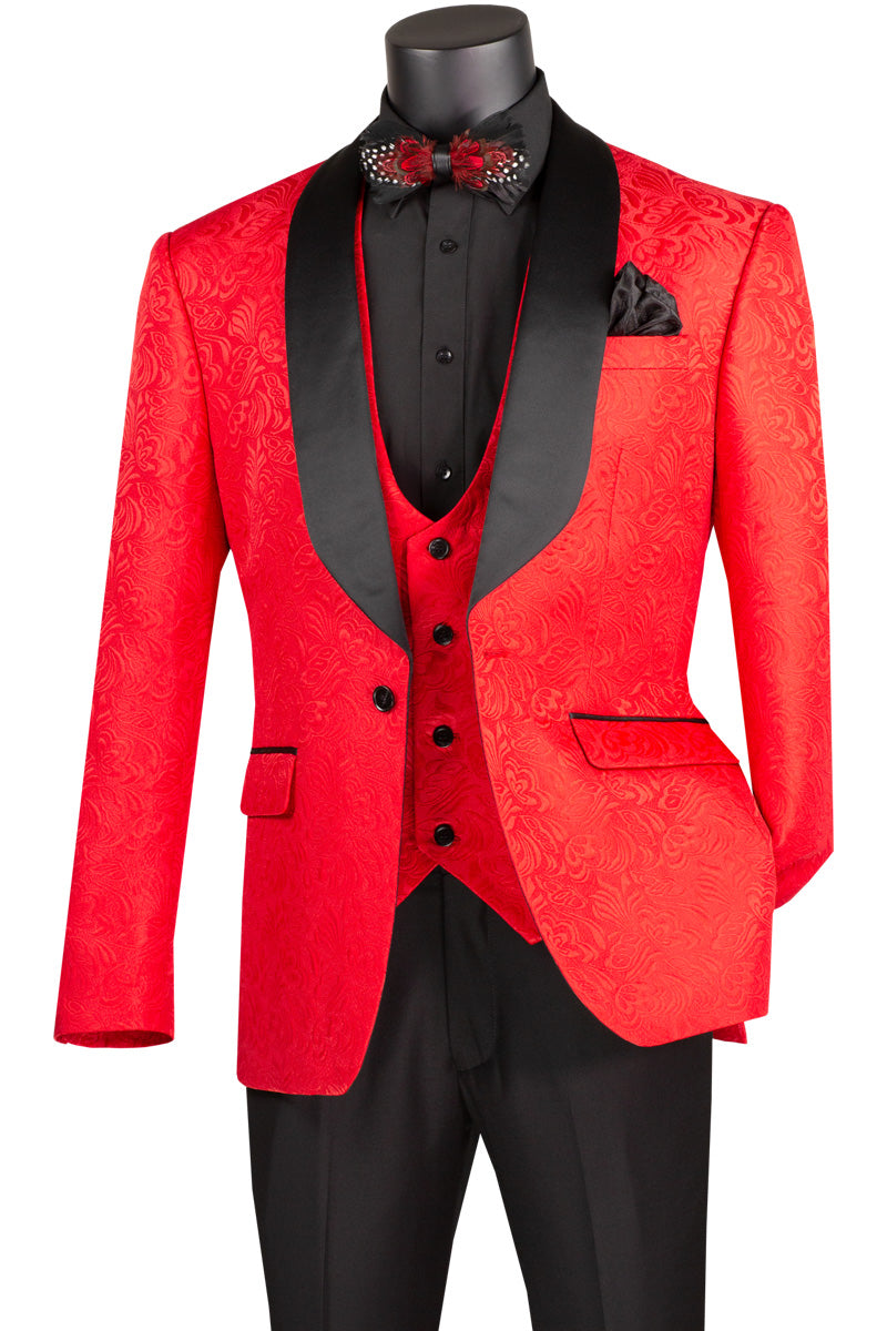 The Paisley Tux Red