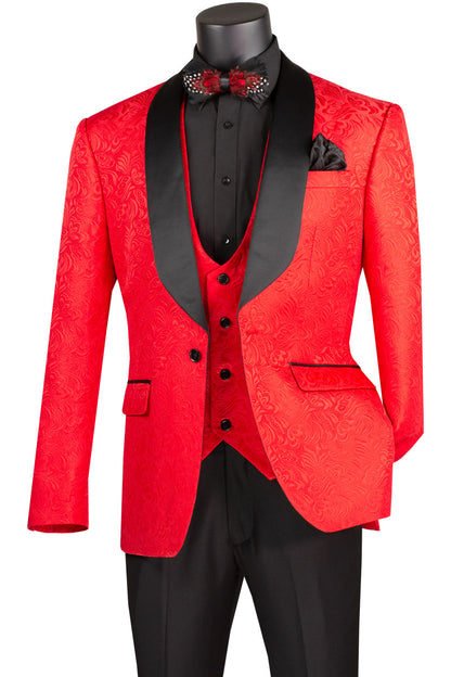 The Paisley Tux Red